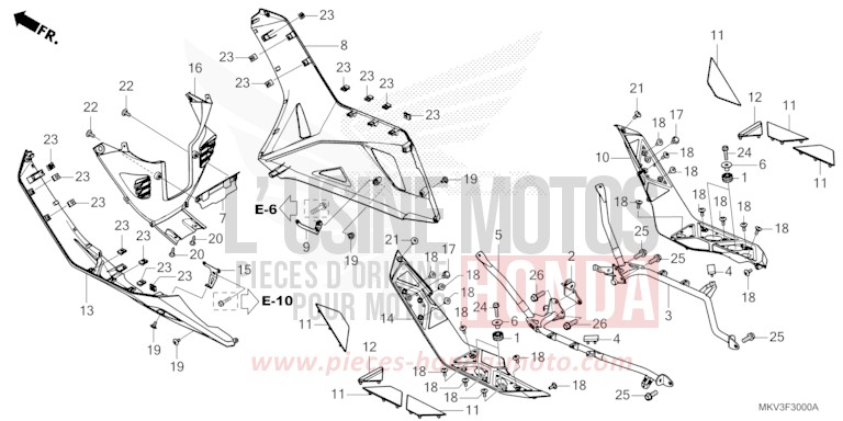 FLOOR STEP for Forza 750 MAT JEANS BLUE MATALLIC (PB417) from 2021